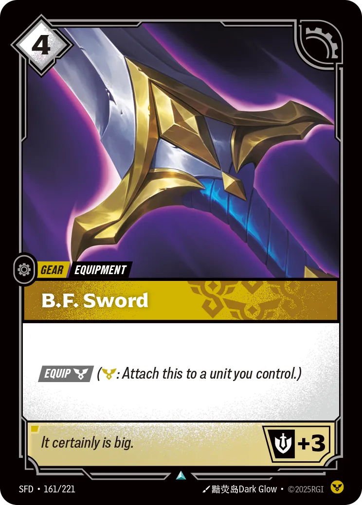 B.F. Sword — Spiritforged — Riftbound