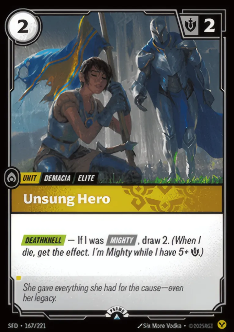 Unsung Hero — Spiritforged - Promo Cards — Riftbound