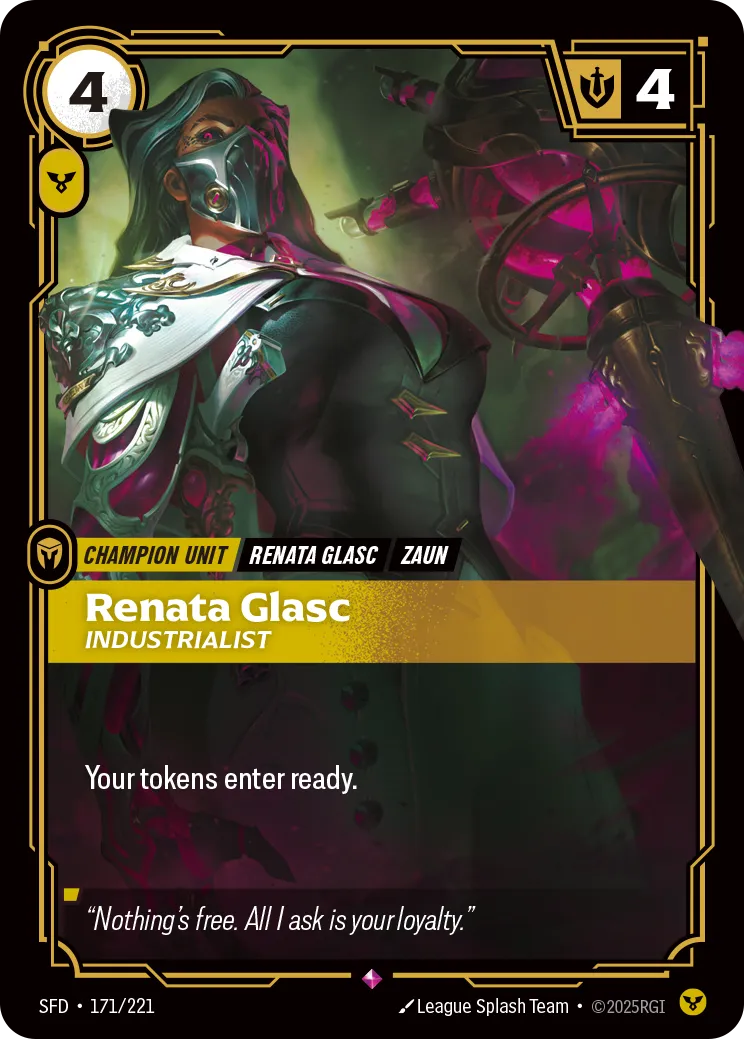 Renata Glasc - Industrialist — Spiritforged — Riftbound