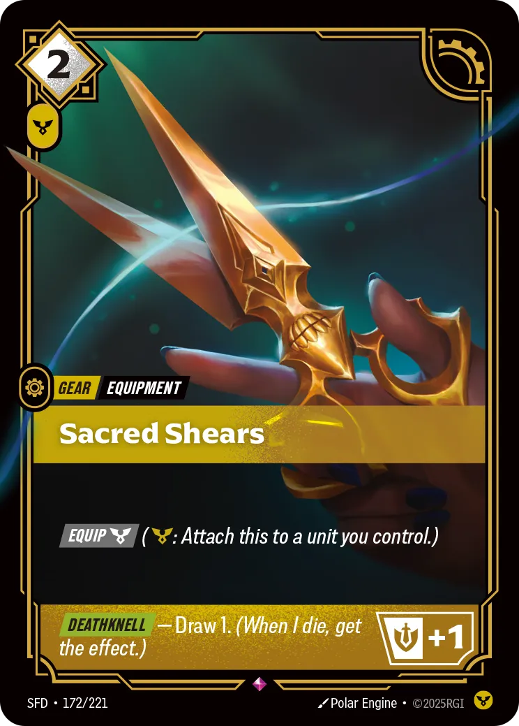 Sacred Shears — Spiritforged — Riftbound