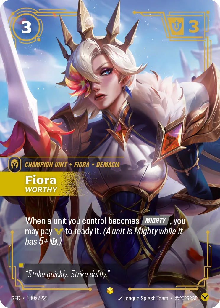 Fiora - Worthy (Alternate Art) — Spiritforged — Riftbound: League of Legends TCG