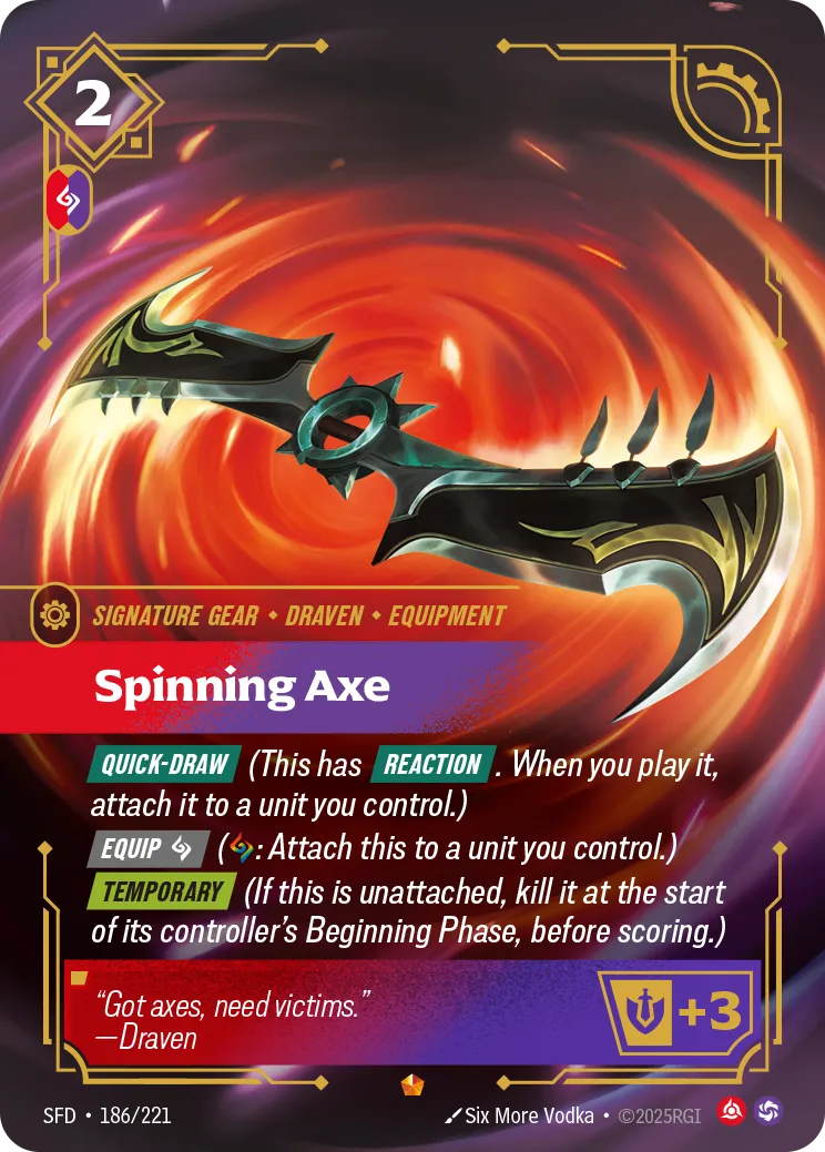 Spinning Axe — Spiritforged — Riftbound