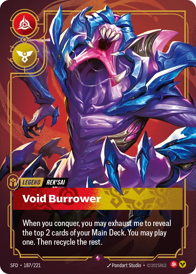 Rek'sai - Void Burrower — Spiritforged — Riftbound