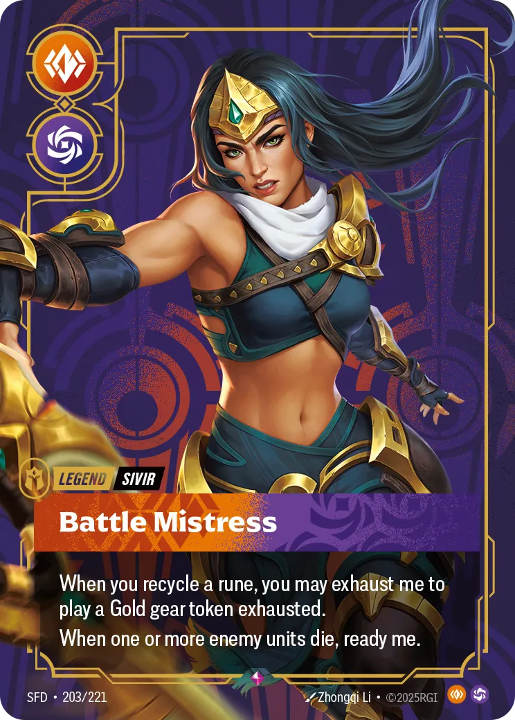 Sivir - Battle Mistress — Spiritforged — Riftbound