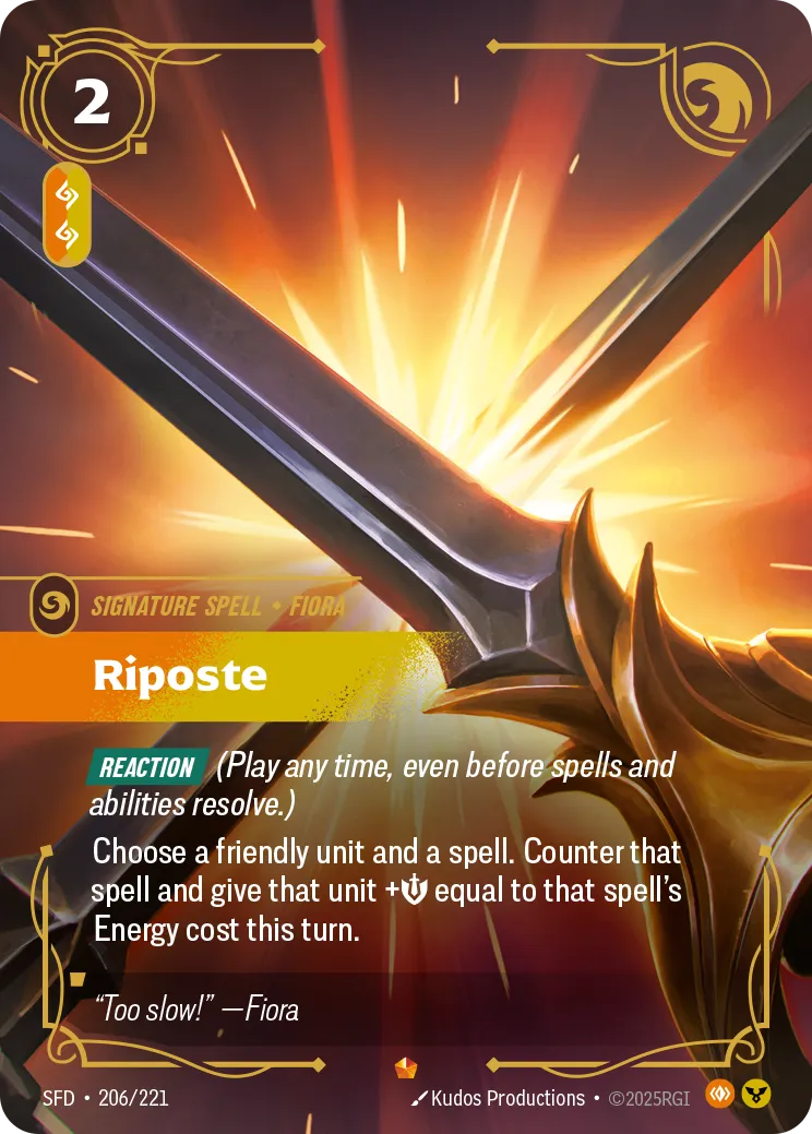Riposte — Spiritforged — Riftbound: League of Legends TCG