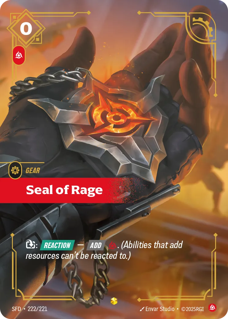 Seal of Rage — Spiritforged — Riftbound