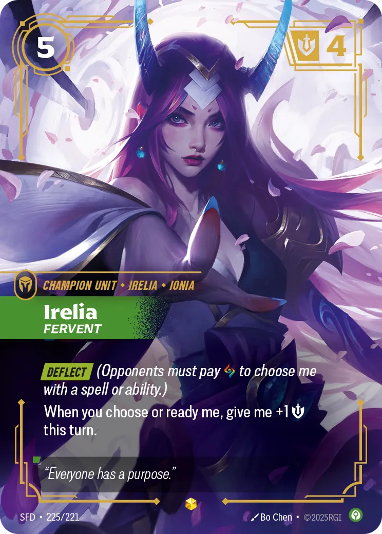 Irelia - Fervent — Spiritforged — Riftbound