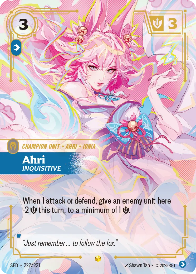 Ahri - Inquisitive — Spiritforged — Riftbound