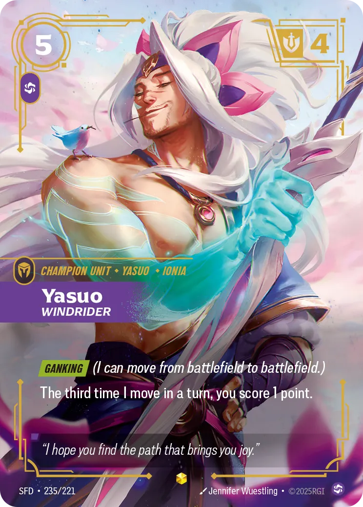 Yasuo - Windrider — Spiritforged — Riftbound