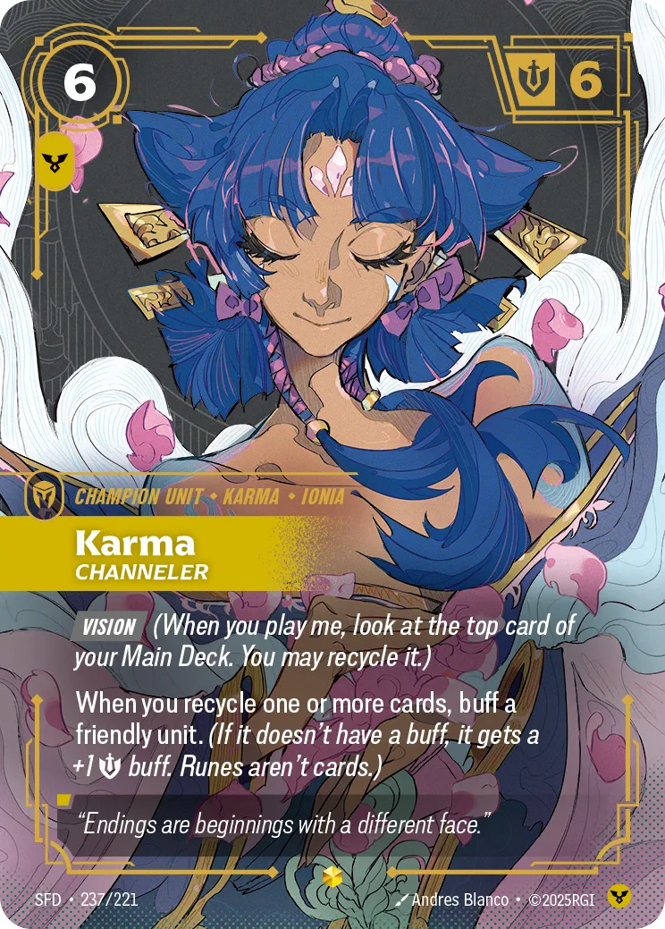 Karma - Channeler — Spiritforged — Riftbound