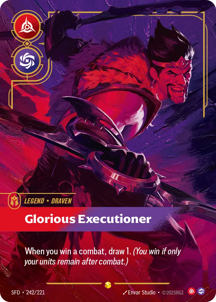 Draven - Glorious Executioner — Spiritforged — Riftbound