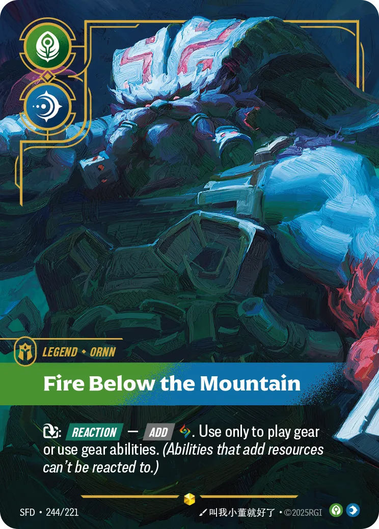 Ornn - Fire Below the Mountain — Spiritforged — Riftbound