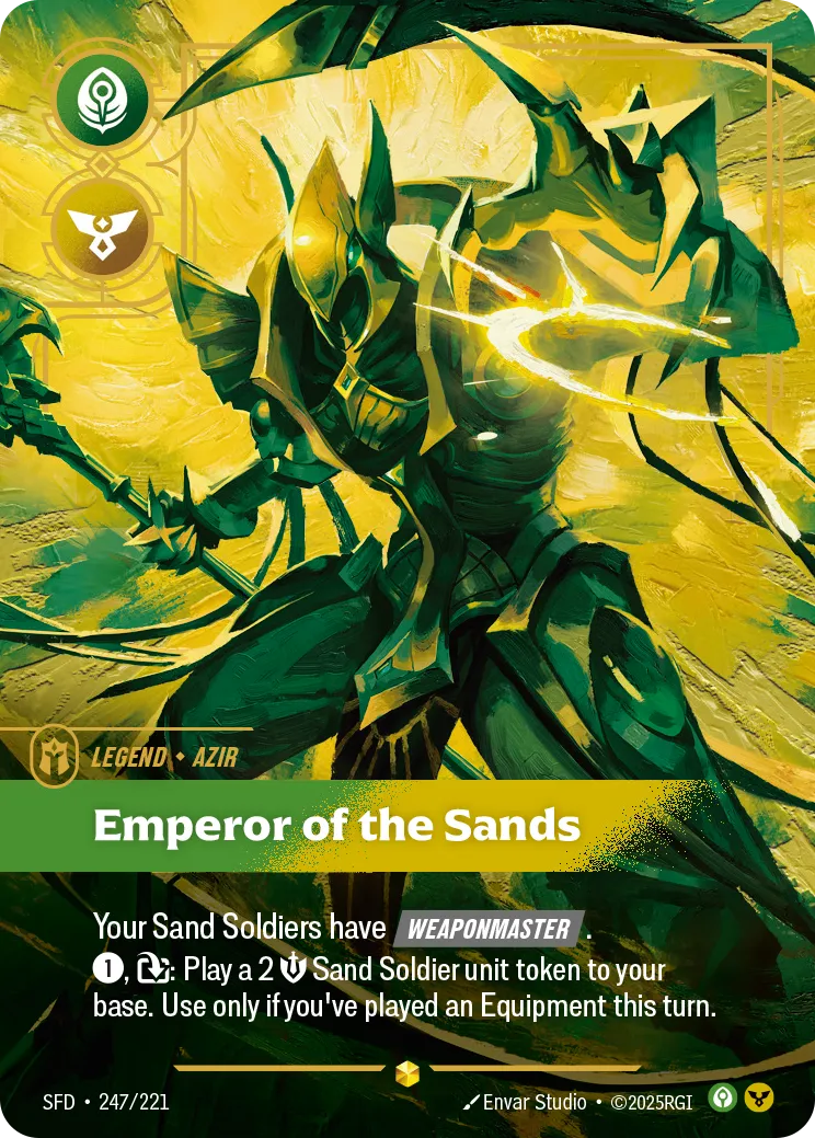 Azir - Emperor of the Sands — Spiritforged — Riftbound