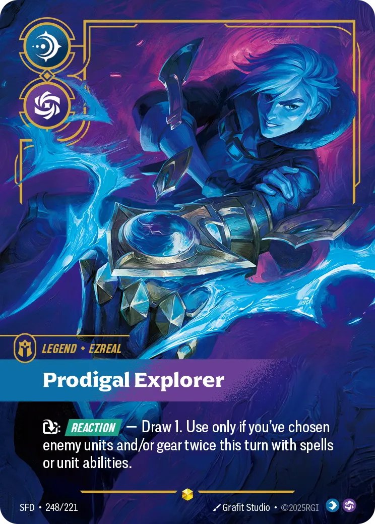 Ezreal - Prodigal Explorer — Spiritforged — Riftbound
