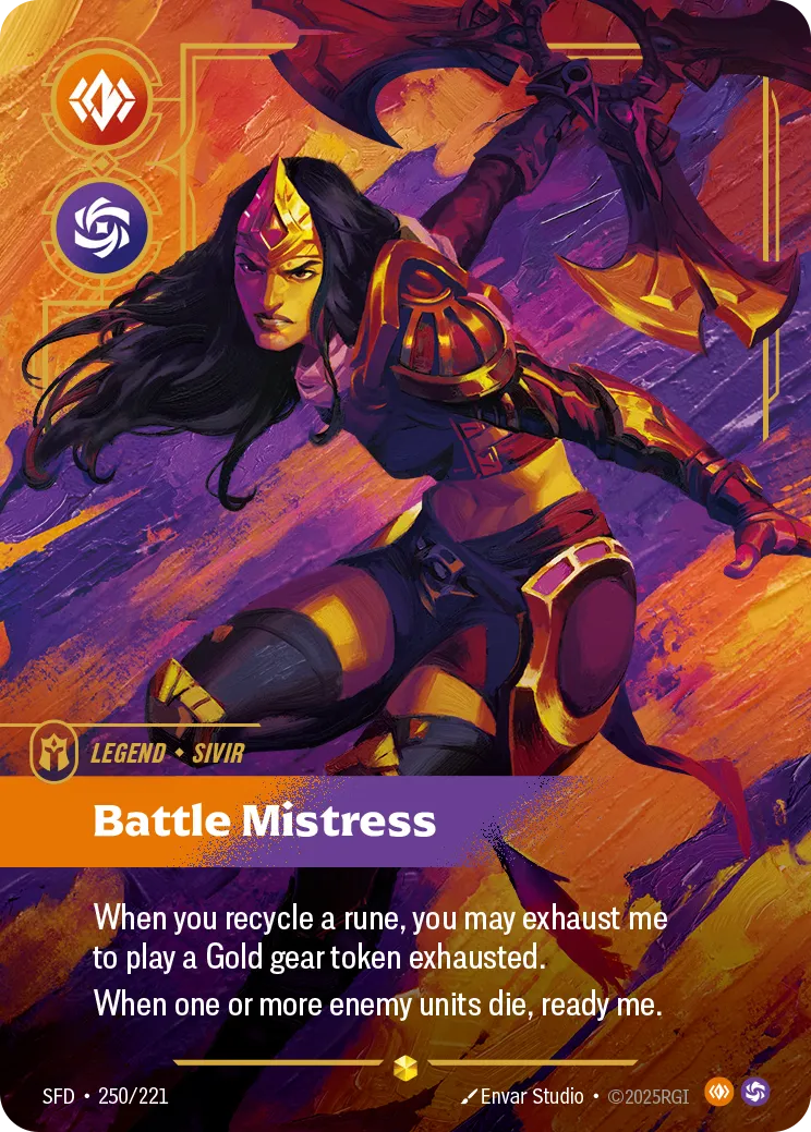 Sivir - Battle Mistress — Spiritforged — Riftbound