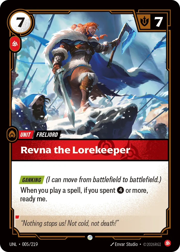 Revna the Lorekeeper — Unleashed — Riftbound