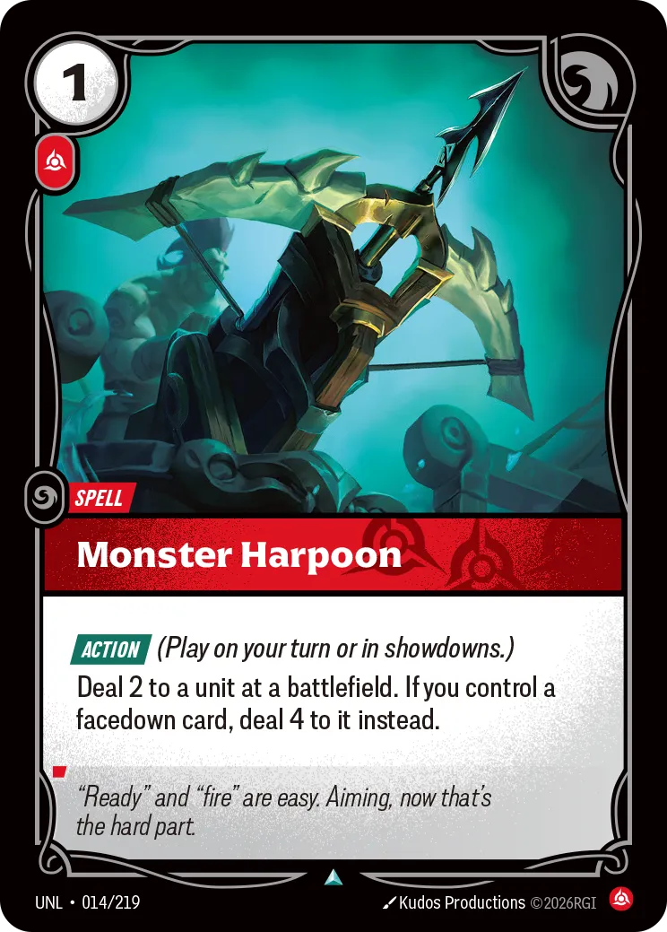 Monster Harpoon — Unleashed — Riftbound