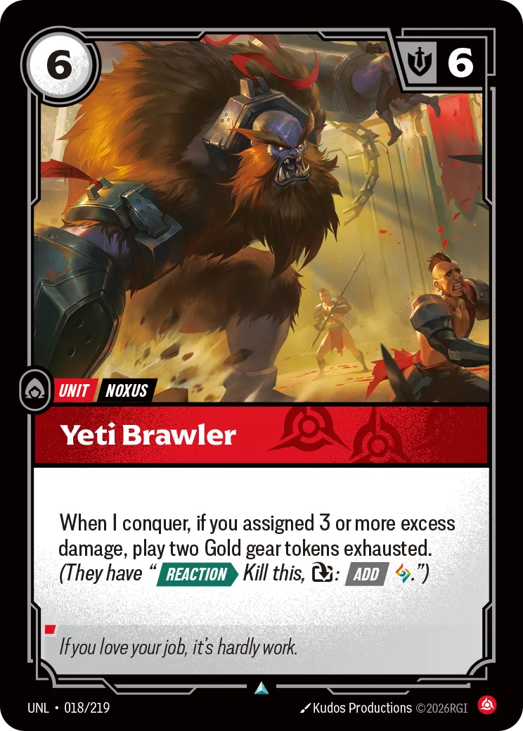 Yeti Brawler — Unleashed — Riftbound