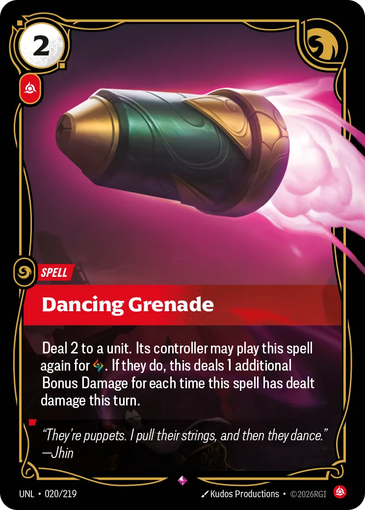 Dancing Grenade — Unleashed — Riftbound
