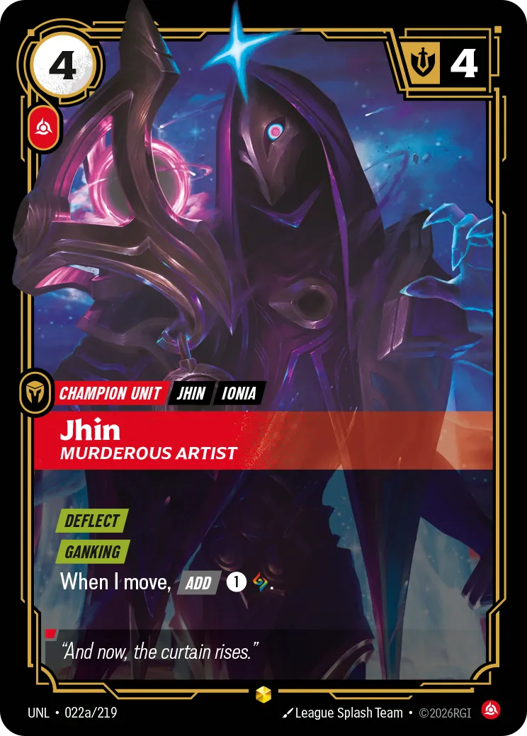 Jhin - Murderous Artist (Alternate Art) — Unleashed — Riftbound