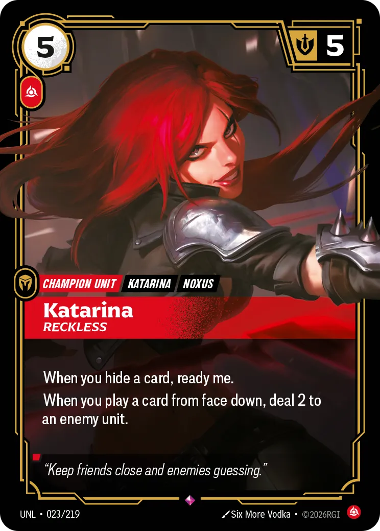 Katarina - Reckless — Unleashed — Riftbound
