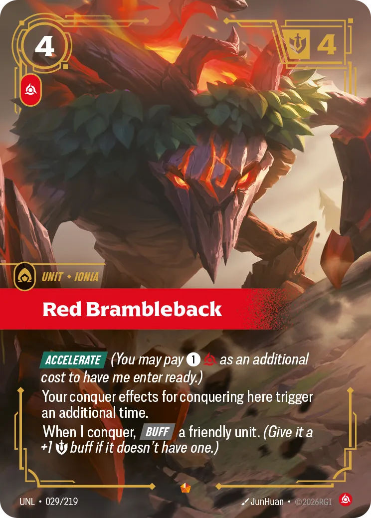 Red Brambleback — Unleashed — Riftbound