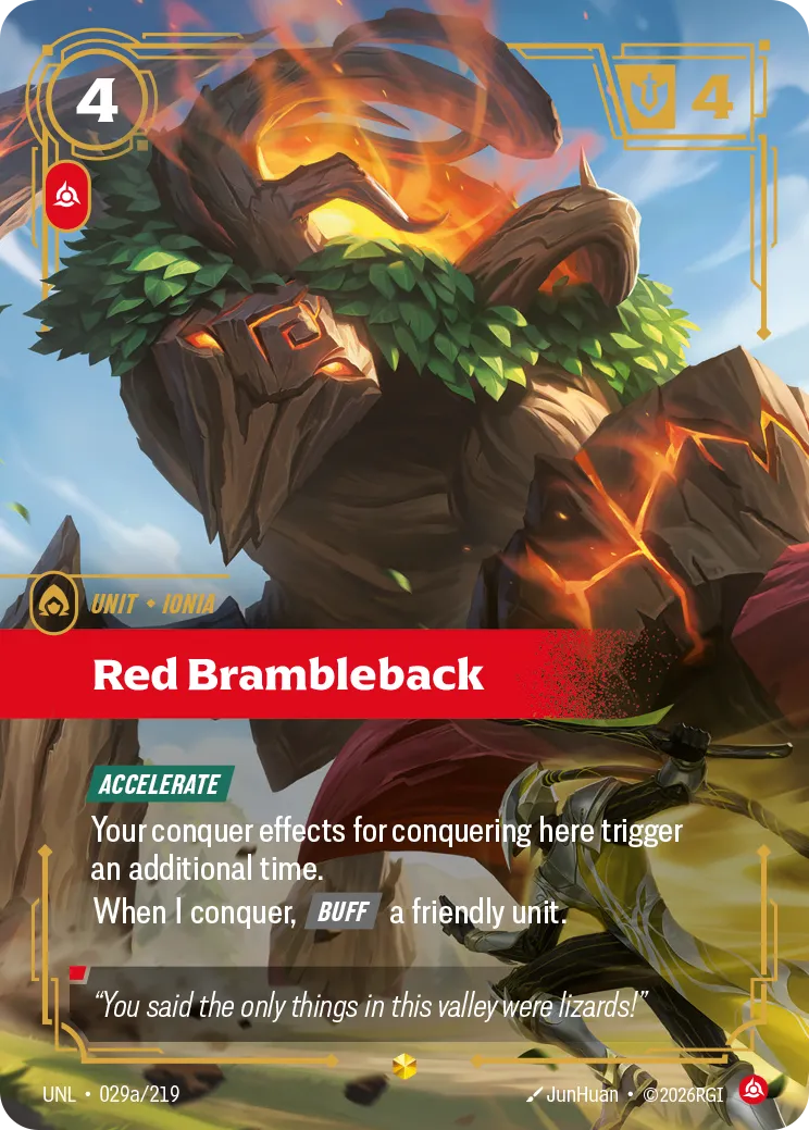 Red Brambleback (Alternate Art) — Unleashed — Riftbound