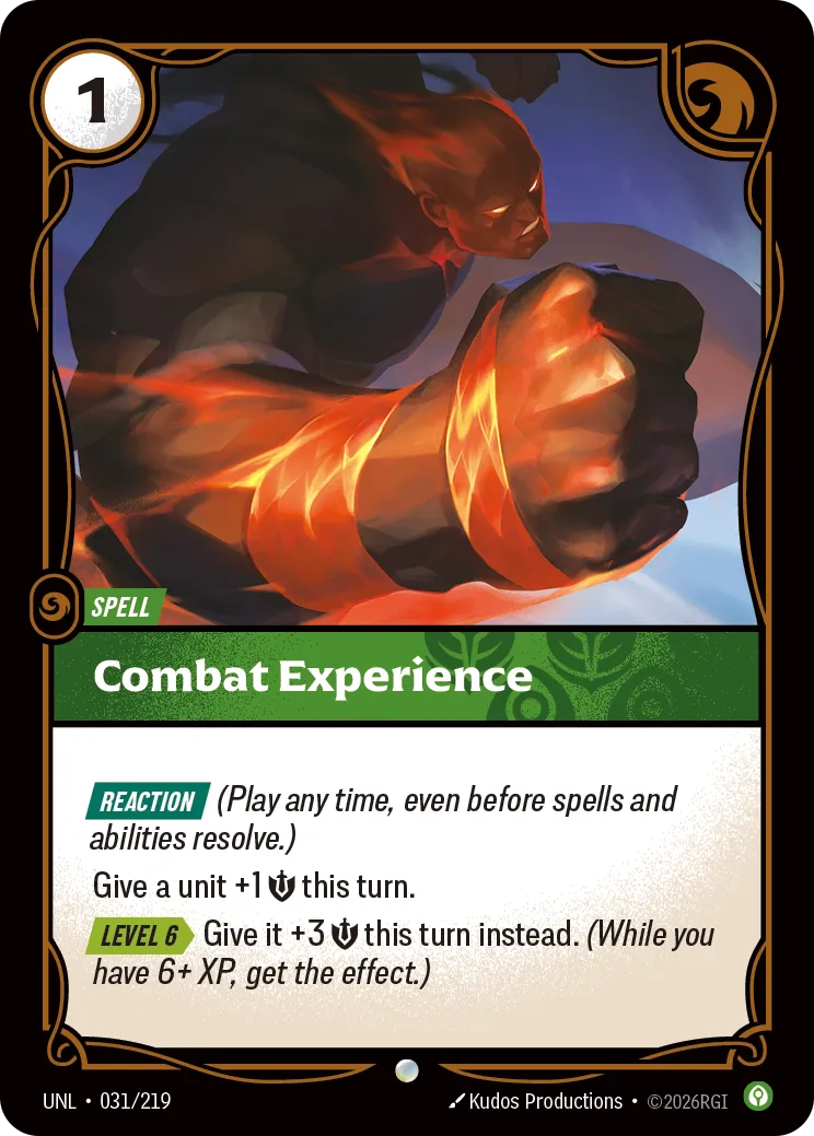 Combat Experience — Unleashed — Riftbound