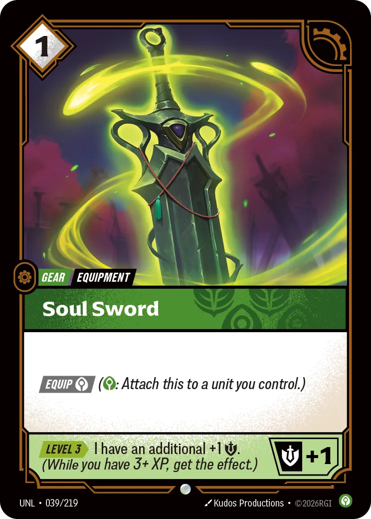 Soul Sword — Unleashed — Riftbound