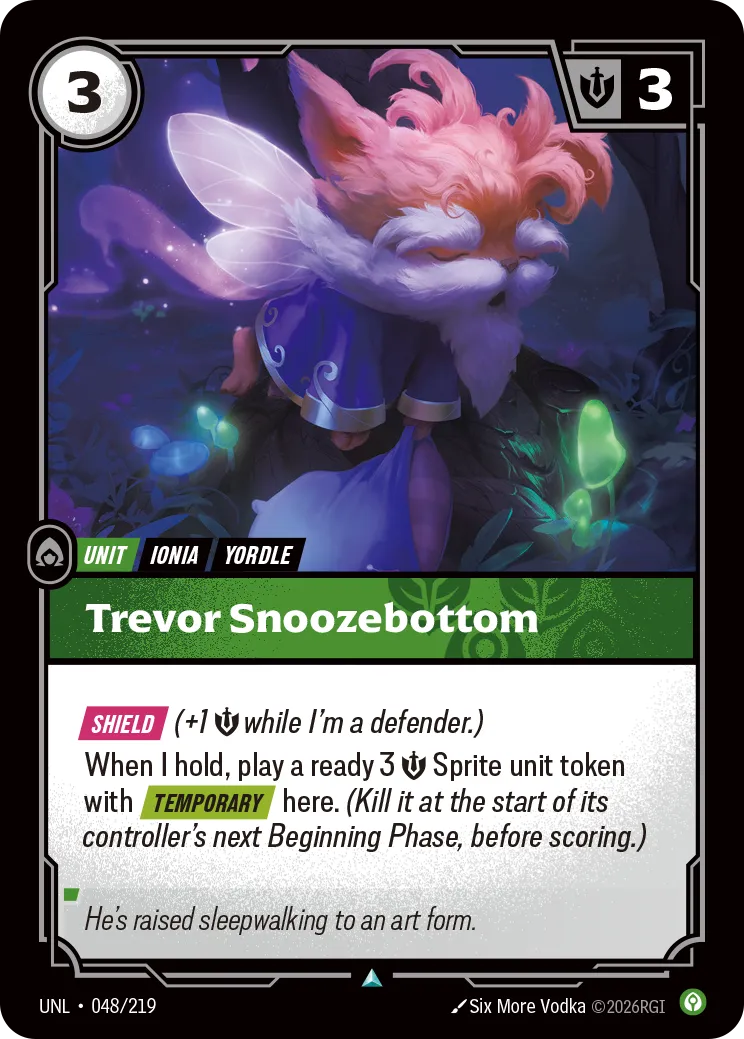 Trevor Snoozebottom — Unleashed — Riftbound