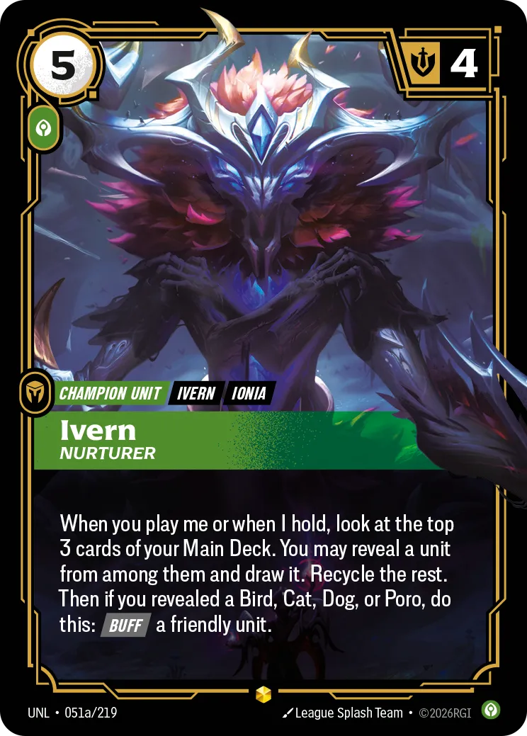 Ivern - Nurturer (Alternate Art) — Unleashed — Riftbound