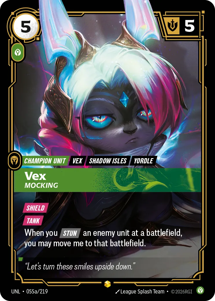 Vex - Mocking (Alternate Art) — Unleashed — Riftbound