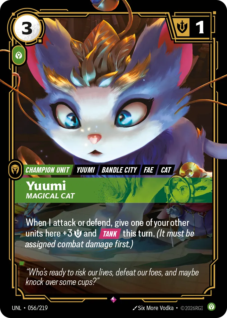 Yuumi - Magical Cat — Unleashed — Riftbound