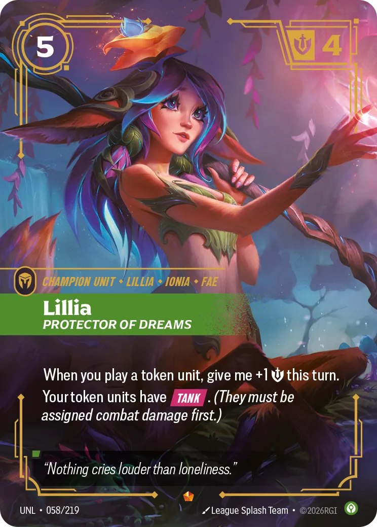 Lillia - Protector of dreams from Unleashed - Riftbound: League of Legends TCG