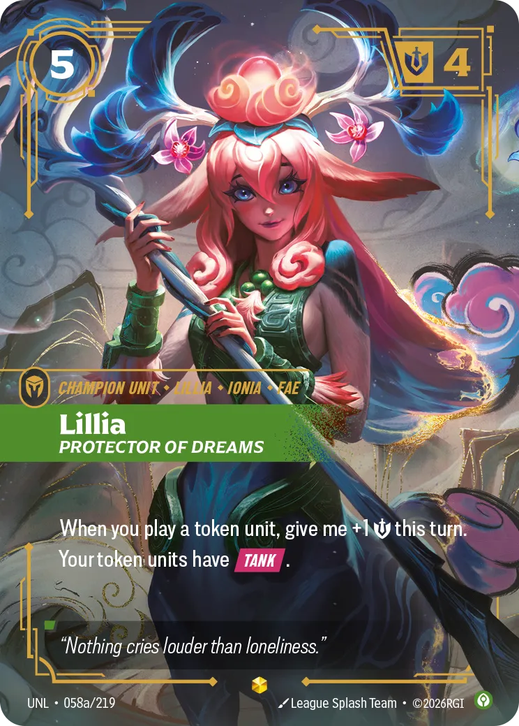 Lillia - Protector of Dreams (Alternate Art) — Unleashed — Riftbound
