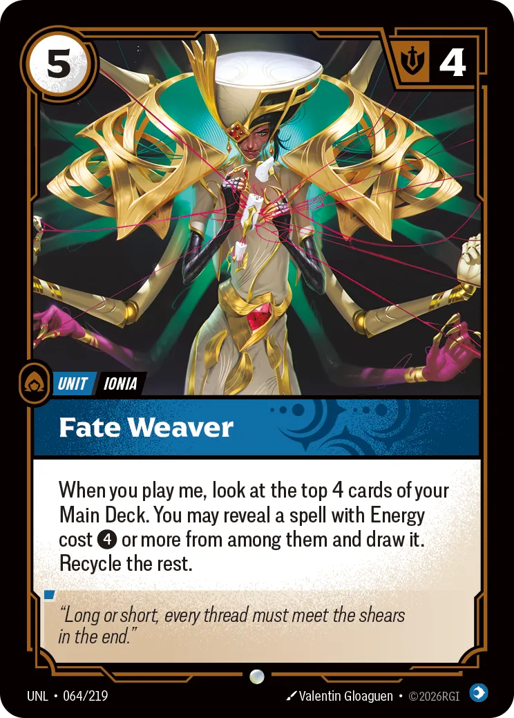 Fate Weaver — Unleashed — Riftbound