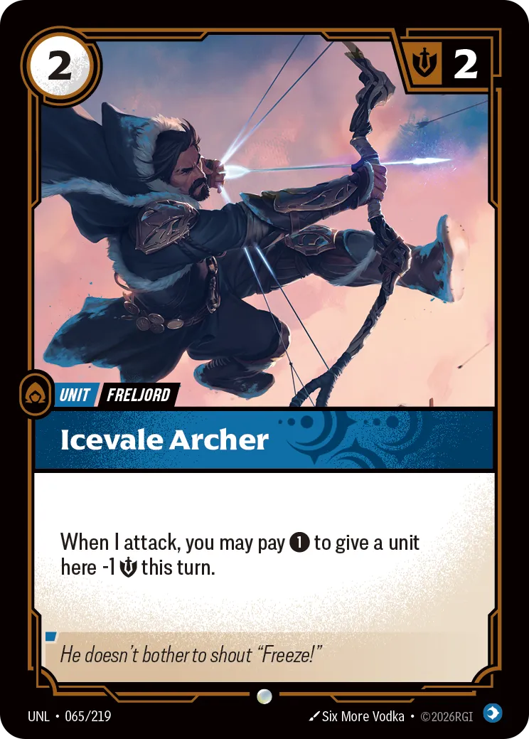 Icevale Archer — Unleashed — Riftbound