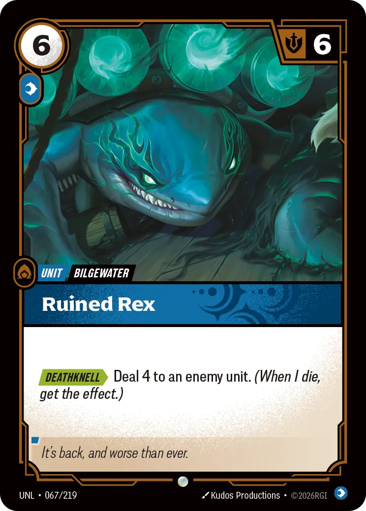 Ruined Rex — Unleashed — Riftbound