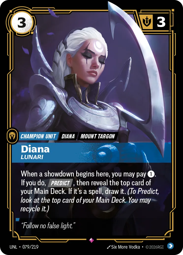 Diana - Lunari — Unleashed — Riftbound