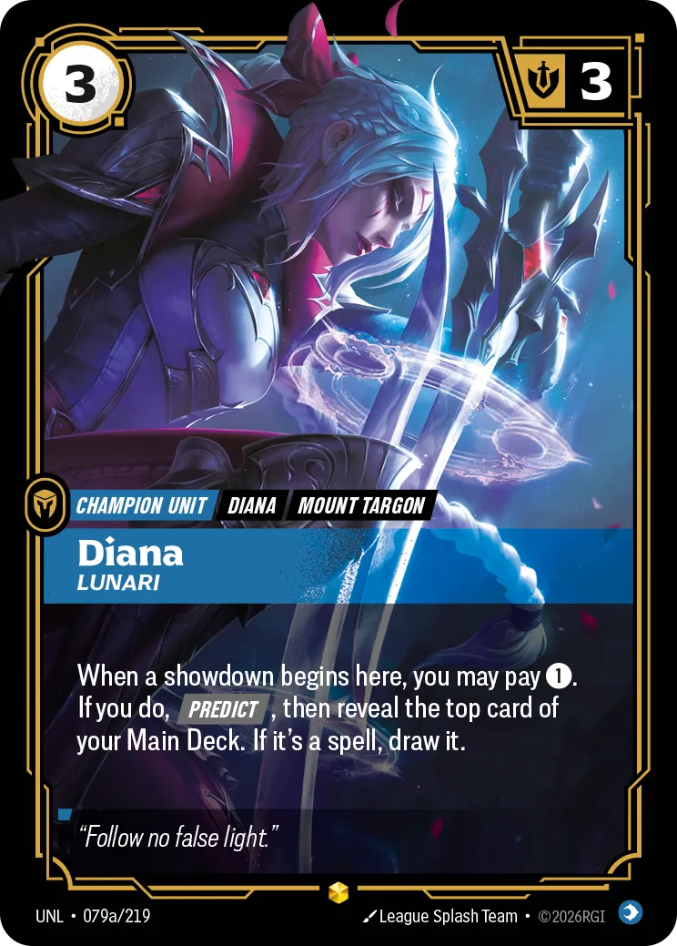 Diana - Lunari (Alternate Art) — Unleashed — Riftbound
