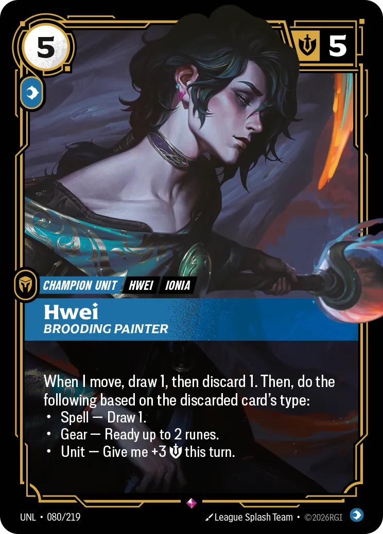 Hwei - Brooding Painter — Unleashed — Riftbound