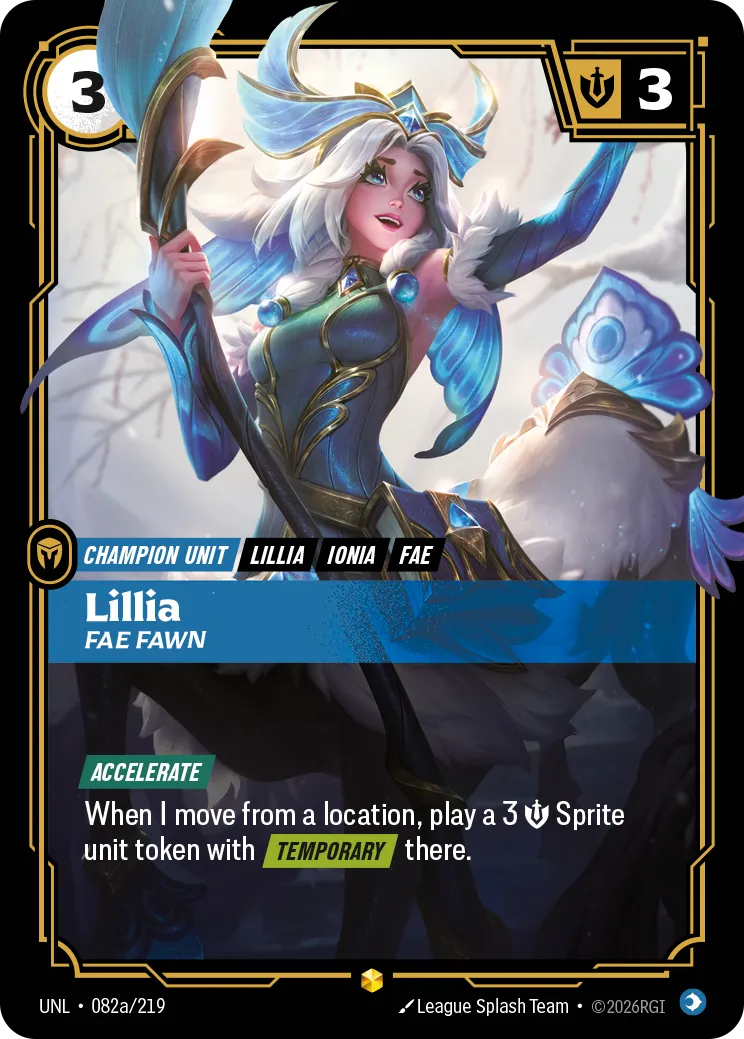 Lillia - Fae Fawn (Alternate Art) — Unleashed — Riftbound