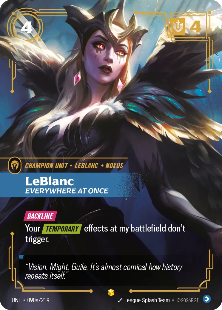LeBlanc - Everywhere At Once (Alternate Art) — Unleashed — Riftbound