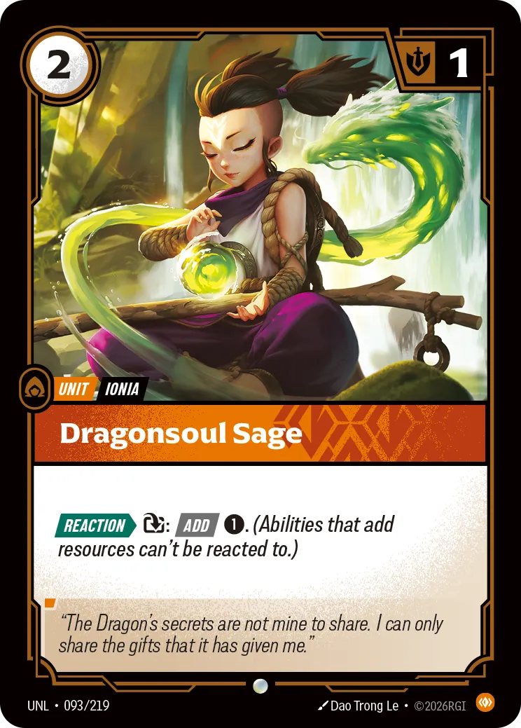 Dragonsoul Sage — Unleashed — Riftbound