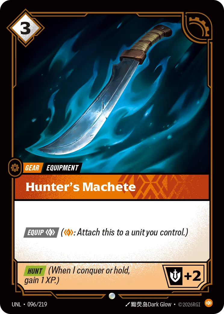 Hunter's Machete — Unleashed — Riftbound