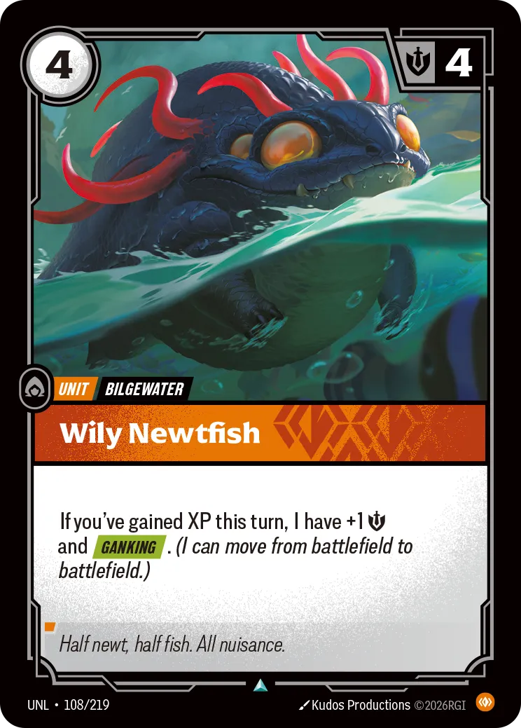 Wily Newtfish — Unleashed — Riftbound