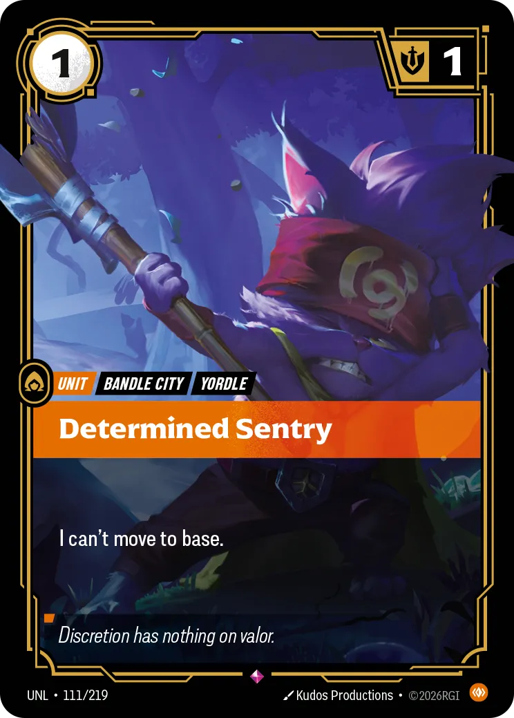 Determined Sentry — Unleashed — Riftbound