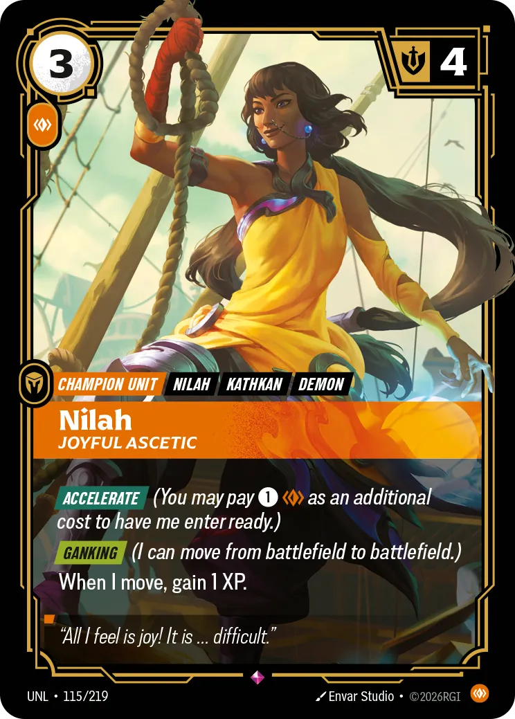Nilah - Joyful Ascetic — Unleashed — Riftbound