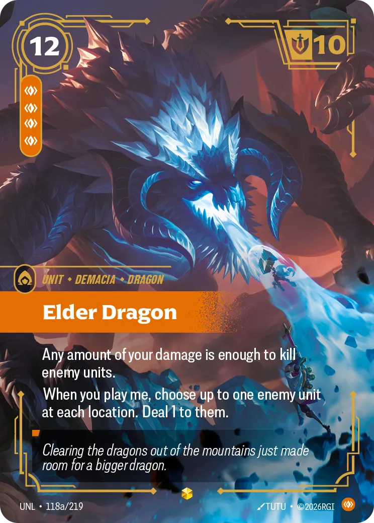 Elder Dragon (Alternate Art) — Unleashed — Riftbound