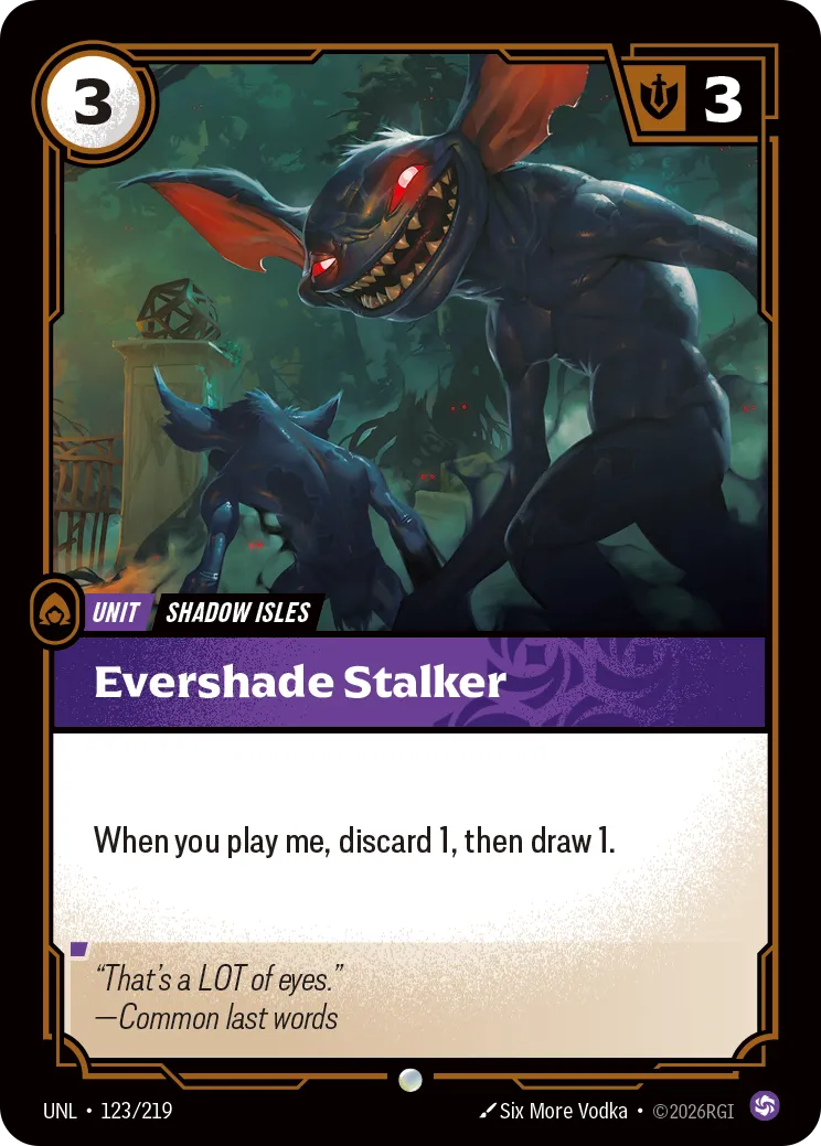 Evershade Stalker — Unleashed — Riftbound